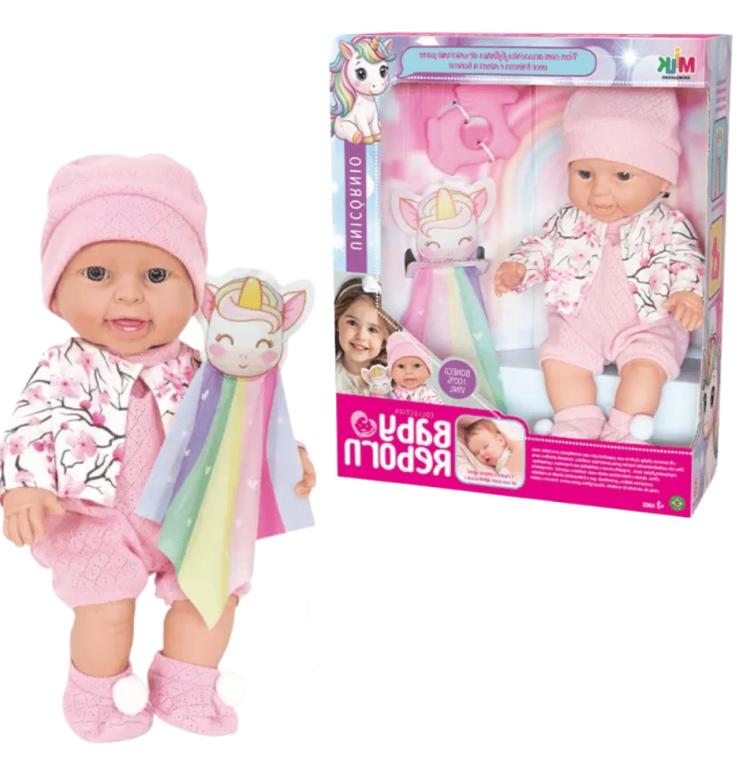 BONECA COLLECTION BABY REBORN UNICORNIO