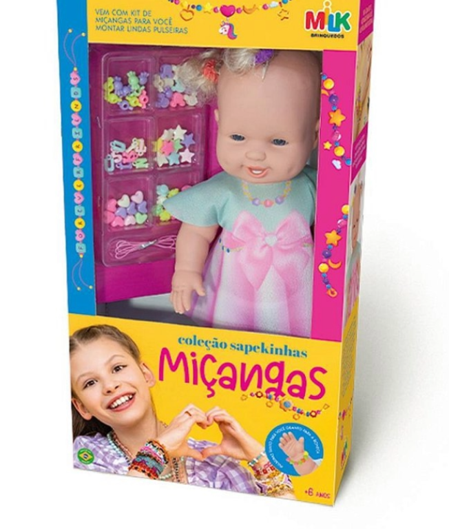 BONECA COLEÇÃO SAPEKINHAS MIÇANGAS