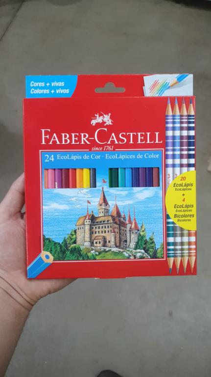 Lapis De Cor 20+ 4 Bicolores (28 cores) EcoLapis Faber