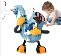 BRINQUEDO SAXOFONE DANÇA/CANTA A PILHA