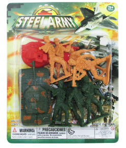 BRINQUEDO STEEL ARMY BONECOS MILITARES
