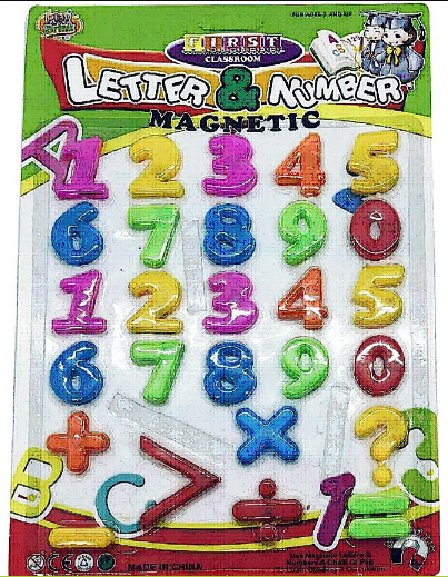 BRINQUEDO EDUCATIVO NUMEROS MAGNETICOS