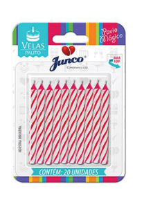 VELA ANIVERSARIO PALITO ESPIRAL ROSA