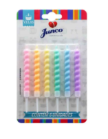 VELA ESPIRAL CANDY COLORS IMPORT