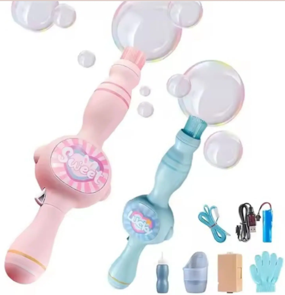 Lança Bolha Com Fumaça Recarregavel