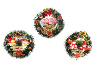 GUIRLANDA DE NATAL DECORADA 30CM