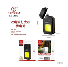 Lanterna De Isqueiro  De Arco Duplo Recarregavel