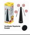 VENTILADOR REPELENTE MOSQUITO PORTÁTIL A PILHA