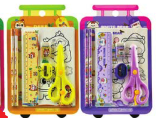 KIT MATERIAL ESCOLAR LAPIS/ APONTADOR/ BORRACHA