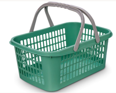 CESTO 9L C ALÇAS VERDE MENTA