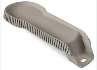 DESCANSO DE COLHER GRANDE CINZA PALHA