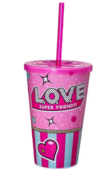 COPO 550ML COM TAMPA RETA LUDI CLUB