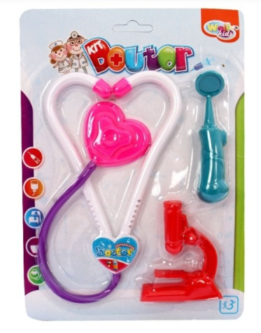 KIT MEDICO COM ESTETOSCOPIO E ACESSORIOS MODELOS 3 PÇS