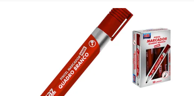PINCEL MARCADOR P.QUADRO BCO. VERMELHO MARK