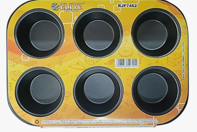 FORMA DE FERRO P/CUPCAKE ANTIADERENTE 26CM