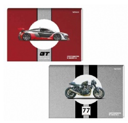 CADERNO DESENHO CD BROCHURA 80F CARS