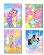 CADERNO JANDAIA BROCHURÃO CD 80FL CONTO DE FADAS