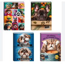 CADERNO JANDAIA BROCHURÃO CD 80FL PET'S