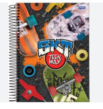 CADERNO JANDAIA UNIV.CD.10MT 200FL.TEEN W