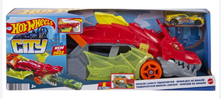HOT WHEELS CITY PISTA REBOQUE DO DRAGAO