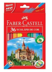 LAPIS DE COR FABER CASTELL GRANDE 36 CORES