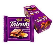 CHOC.TALENTO 25GR LEITE/AMEND PASSAS
