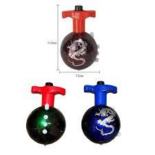 PIÃO COM LANCADOR, LUZ E SOM - TAM: 7,5 X 7,5 X 11,5 CM