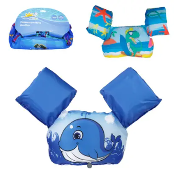 COLETE INFANTIL COM BOIA DE BRAÇO