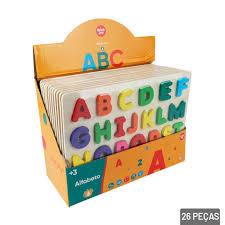 BRINQUEDO DE MADEIRA ALFABETO