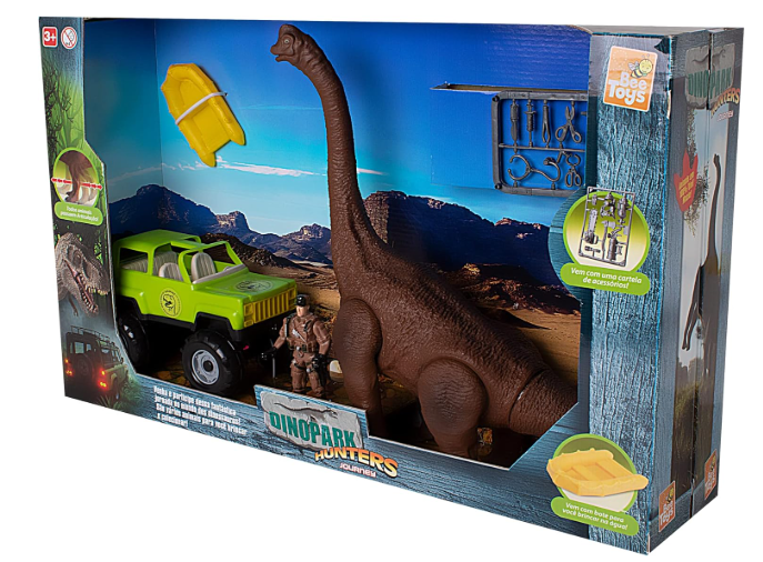 DINOPARK HUNTERS JOURNEY SORTIDO (BONECO/ACESSORIOS)