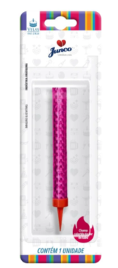 VELA ANIVERSARIO FONTE ESTRELAR ROSA