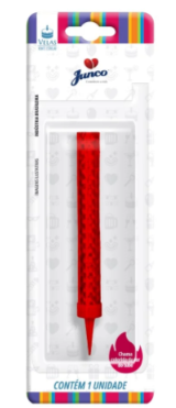 VELA ANIVERSARIO FONTE ESTRELAR VERMELHA