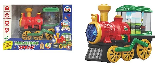 TRENZINHO SOLTA FUMAÇA COM SOM / LUZ / MOVIMENTO