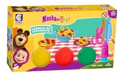KIT MASSINHA MASHA E O URSO FABRICA DE ESPAGUETE