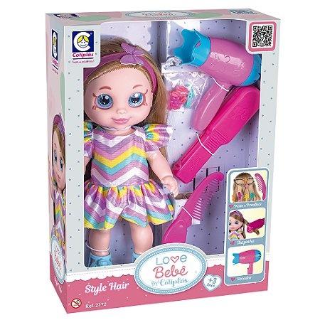 BONECA LOVE BEBE BY COTIPLAS STYLE HAIR