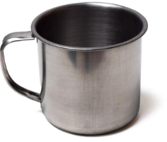 CANECA DE INOX 250 ML 8,7 CM X 5 CM