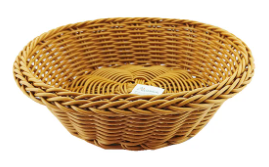 CESTO REDONDO ORGANIZADOR DE PLASTICO 21 CM X 7 CM