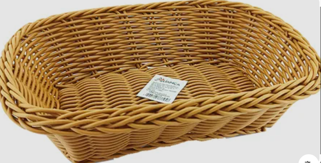 CESTO RETANGULAR ORGANIZADOR DE PLASTICO 24 CM X 17 CM X 7 CM