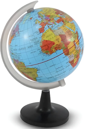 GLOBO TERRESTRE DE PLASTICO 8,5 CM
