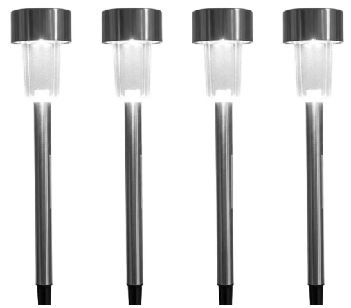 LUMINARIA SOLAR PARA JARDIM TIPO ESPETO 29,5 CM X 4,5 CM