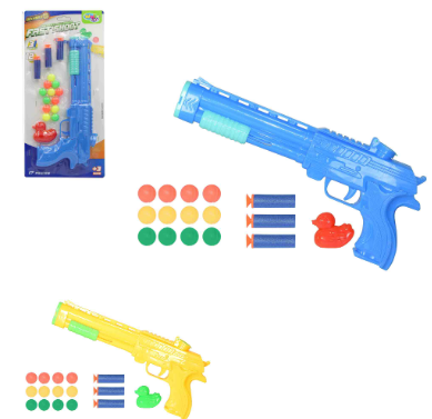 PISTOLA LANÇA DARDOS FAST SHOOT COR 17 PÇS