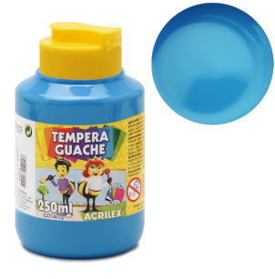 TEMPERA GUACHE 250 ML AZUL CELESTE (1/6)