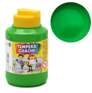 TEMPERA GUACHE 250 ML VERDE FOLHA (1/6)