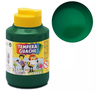 TEMPERA GUACHE 250 ML VERDE BANDEIRA (1/6)