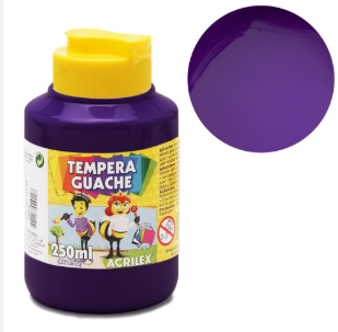 TEMPERA GUACHE 250 ML VIOLETA (1/6)