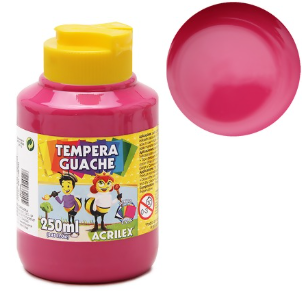 TEMPERA GUACHE 250 ML ROSA (1/6)
