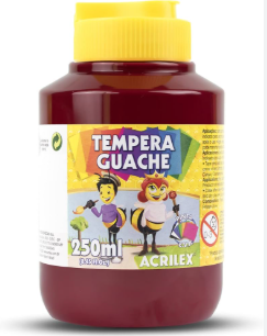 TEMPERA GUACHE 250ML VINHO (1/6)
