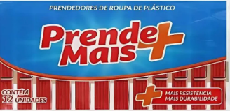 PREND.P/ROUPA PRENDEMAIS PLASTICO 12UN 50X12UN