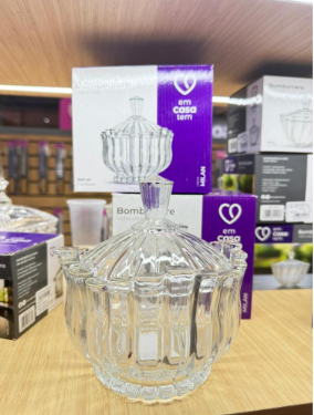 BOMBONIERE DE VIDRO MILAN 900ML - CM6