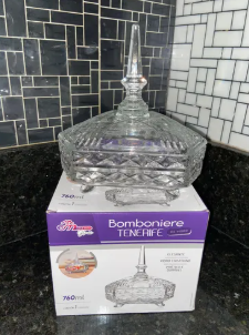 BOMBONIERE DE VIDRO TENERIFE 760ML - CM12